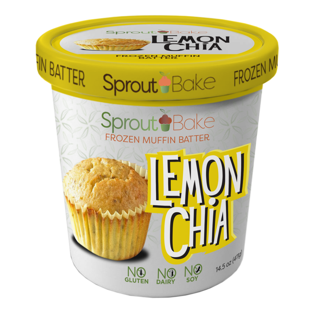 Lemon Chia Frozen Muffin Batter
